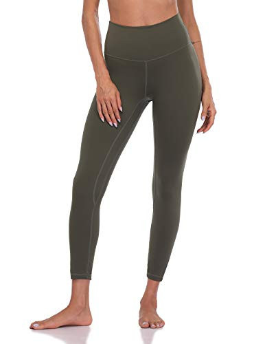Colorfulkoala Women's Buttery Soft High Waisted Yoga Pants 7/8 Length Leggings (XL, Olive Green) | Amazon (US)