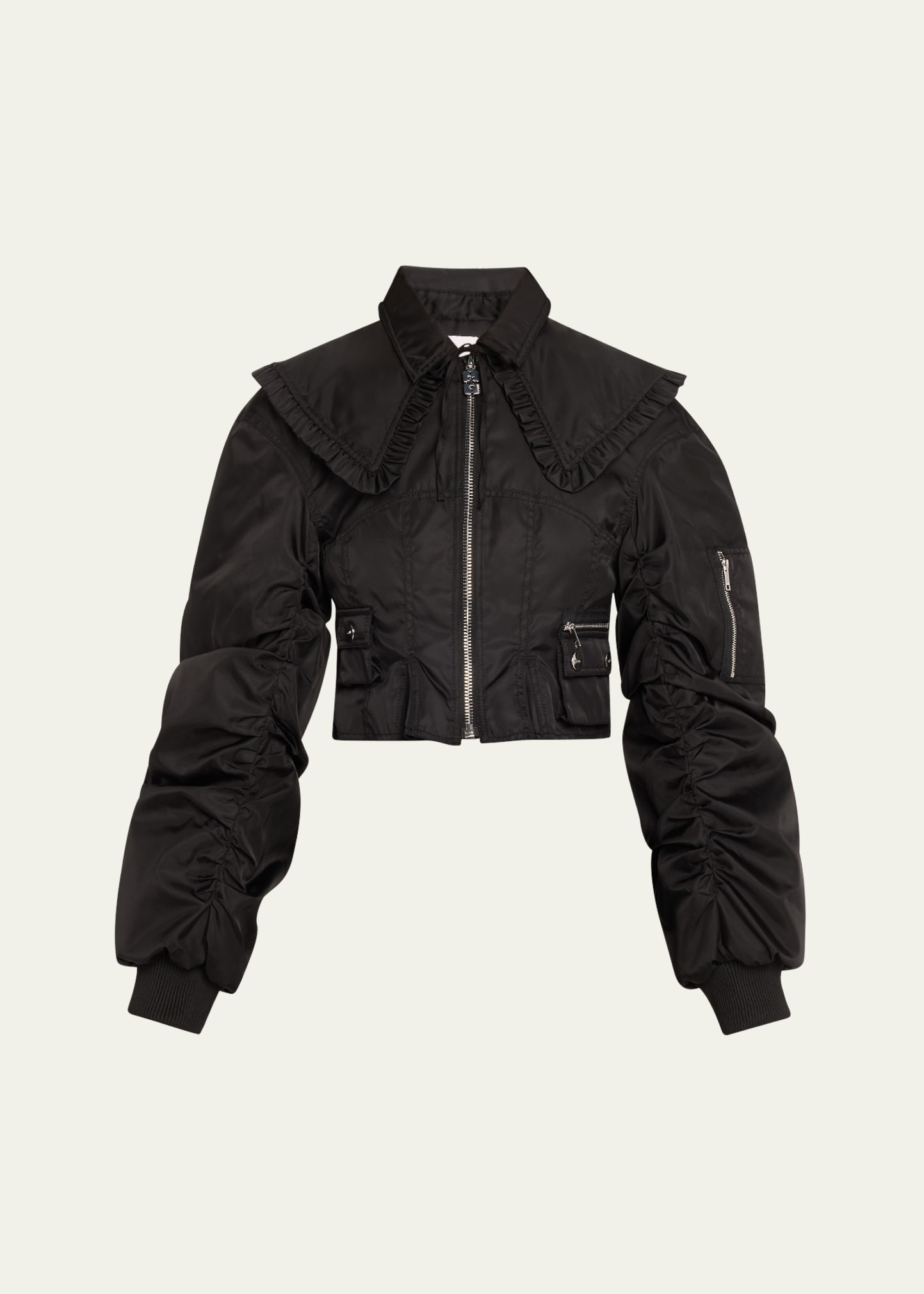 Ganni Fitted Duchesse Jacket | Bergdorf Goodman