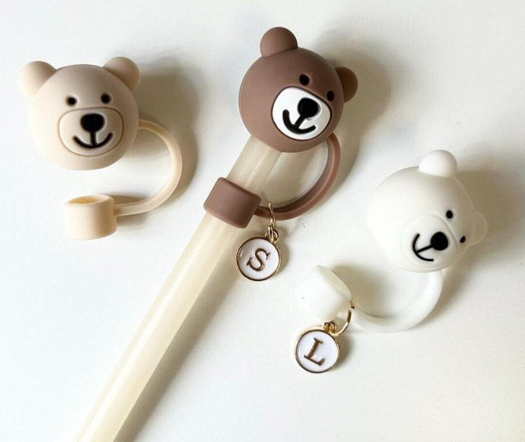 Custom Bear Stanley Straw Topper: Personalized Cup Accessory - Etsy | Etsy (US)