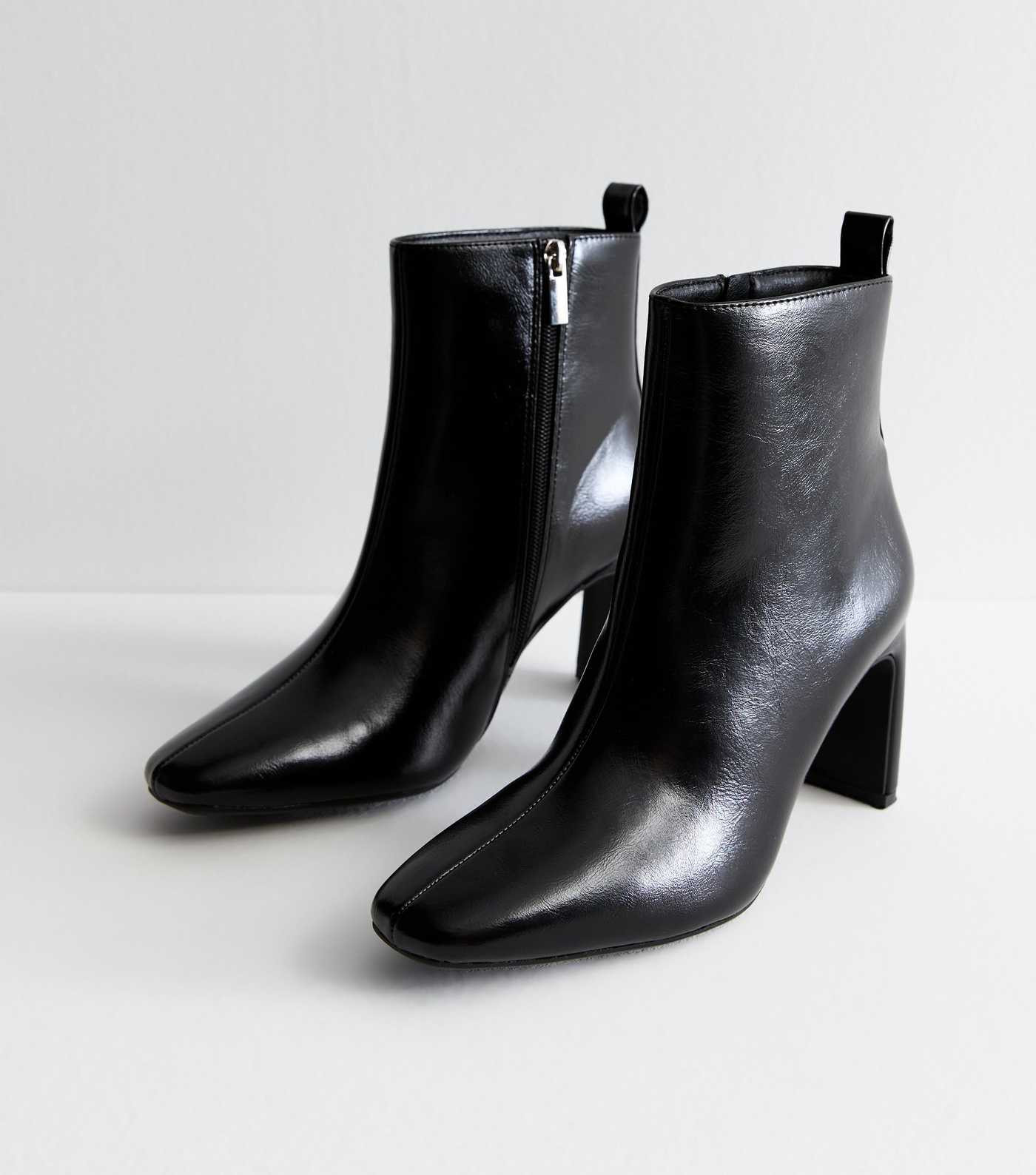 Black Square-Toe Ankle Boots
						
						Add to Saved Items
						Remove from Saved Items | New Look (UK)