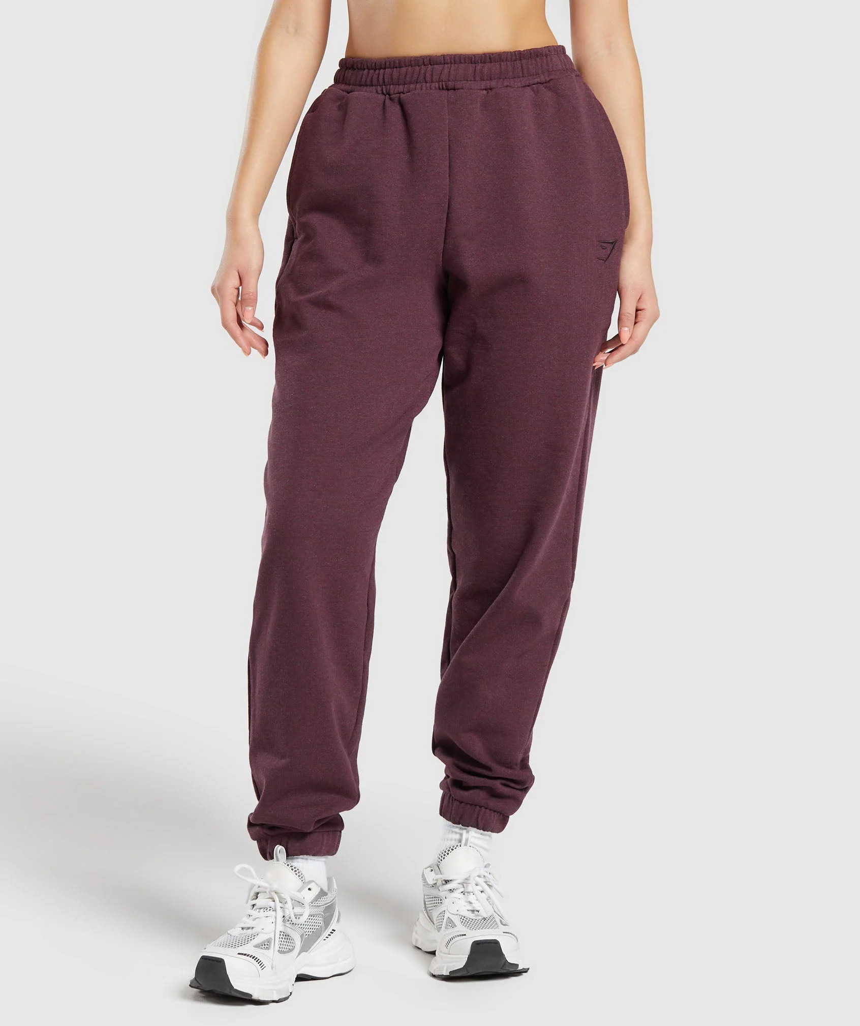 Gymshark Rest Day Sweat Joggers - Deep Plum Marl | Gymshark US