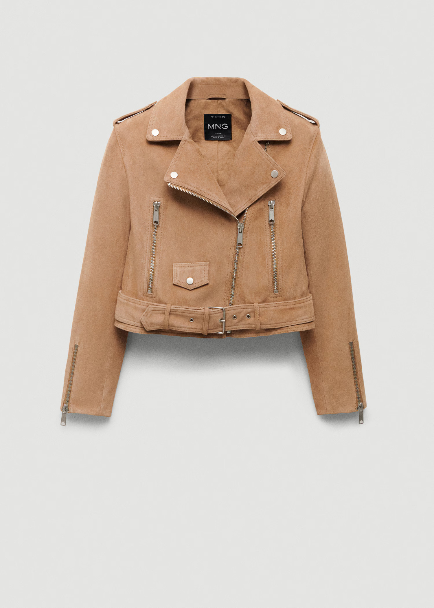 Leather biker jacket | MANGO (UK)