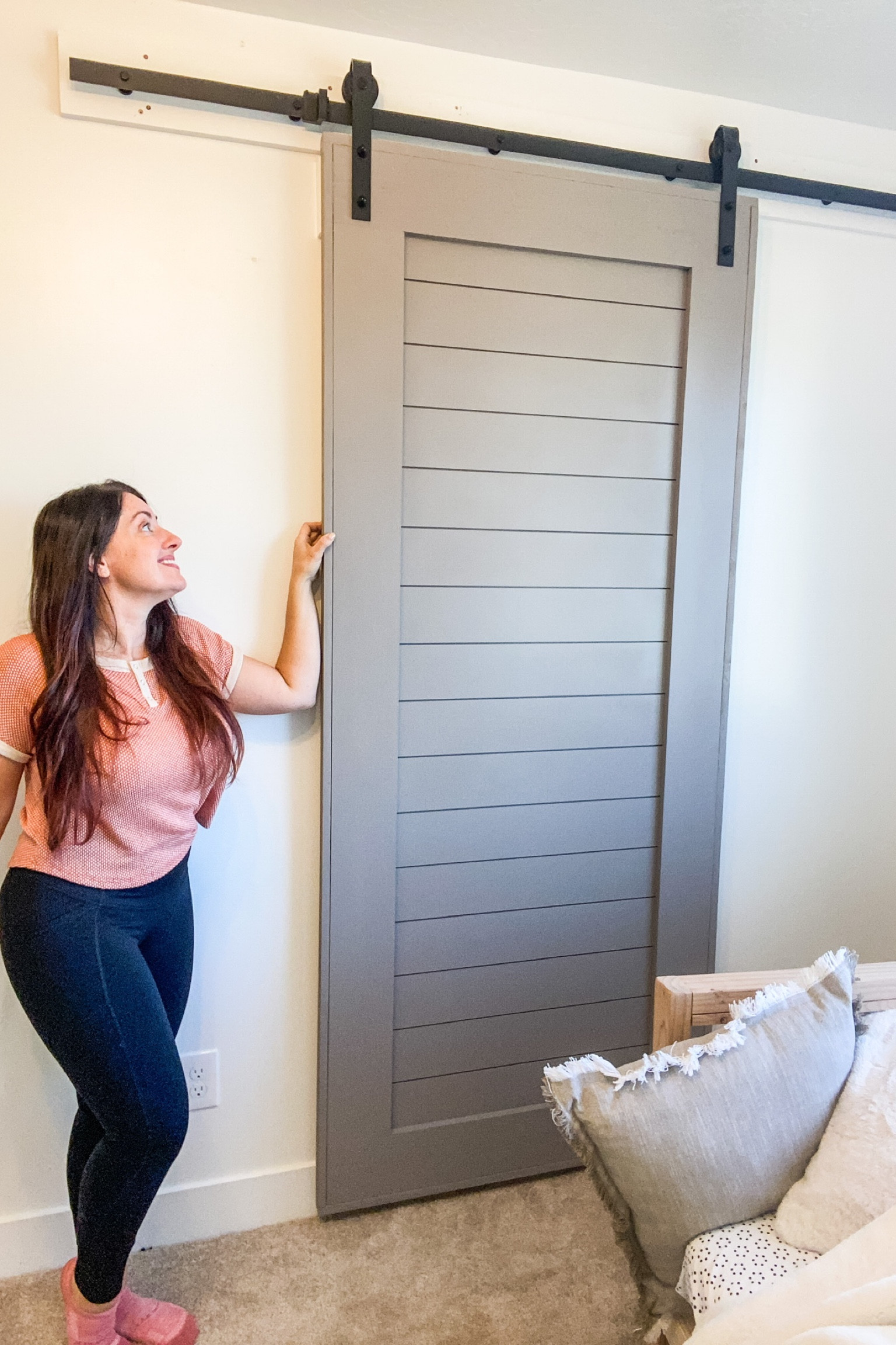 Here is a link to the hardware I recommend to make your own barn door. 