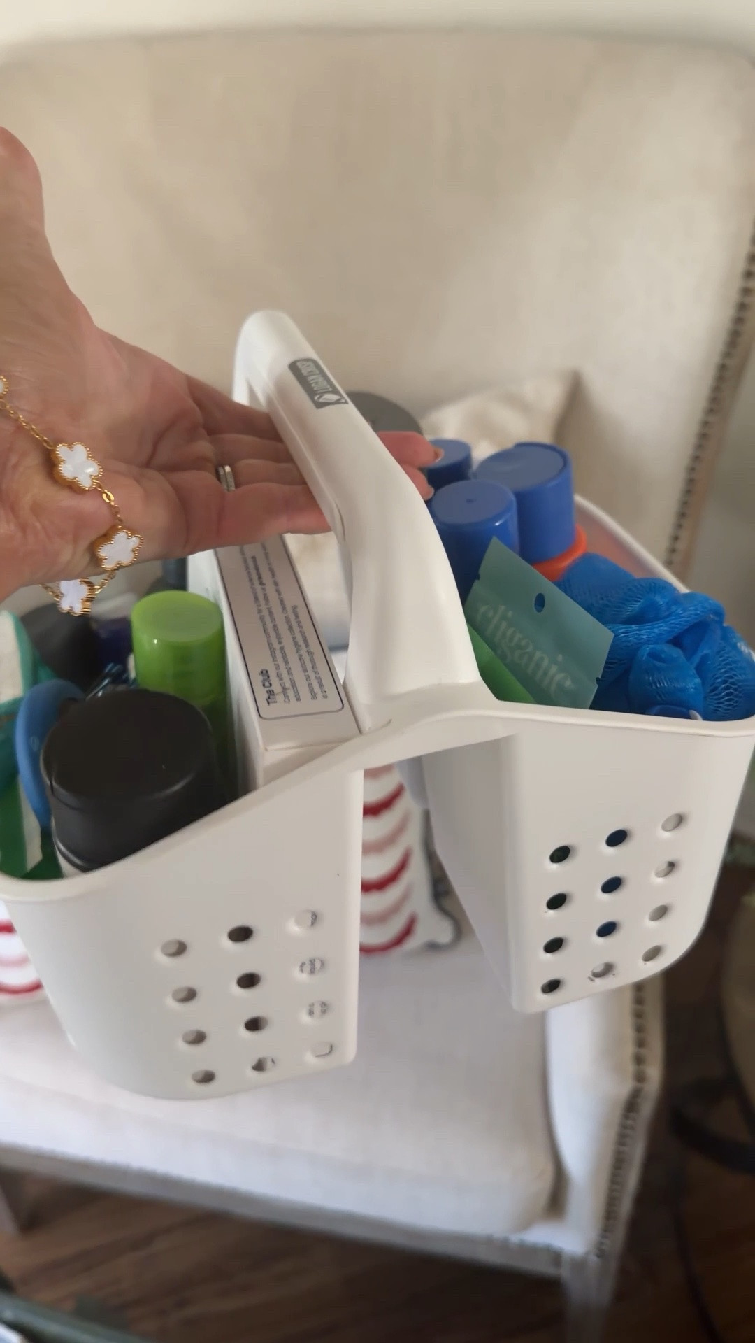 Shower caddy for camp!