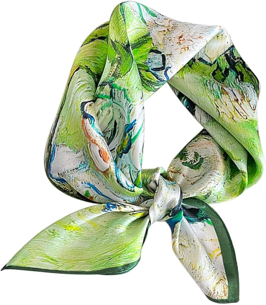 MEISEE 100% Mulberry Silk Scarfs Small Square Scarf 21" x 21" Neck Scarf Breathable Lightweight f... | Amazon (US)