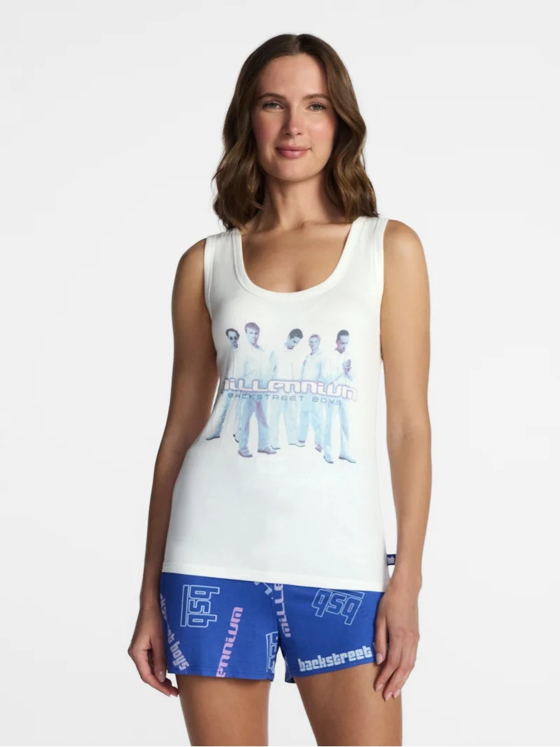 Backstreet Boys Women's Tank Top and Shorts Pajama Set, 2-Piece, Sizes XS-3XL | Walmart (US)
