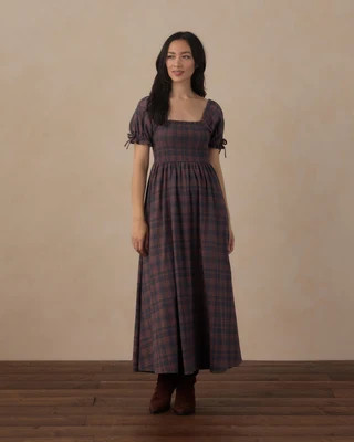 Women's Dallas Dress Midnight Plaid | Rylee + Cru