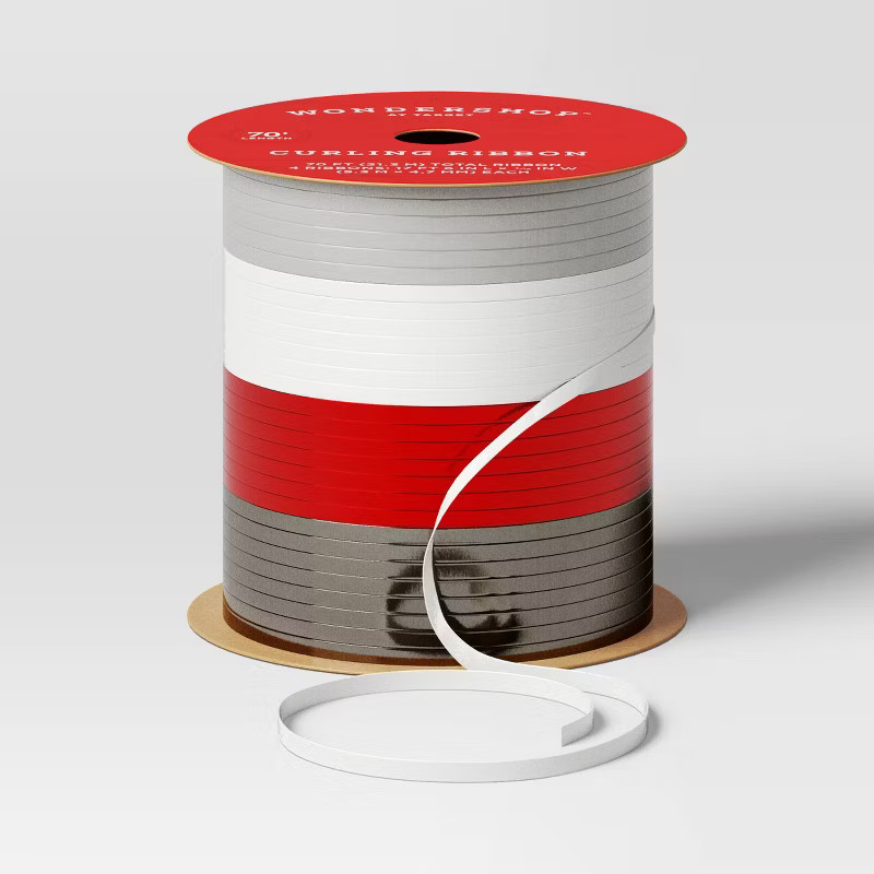 4 End Curl Christmas Ribbon 70' - Wondershop™ | Target