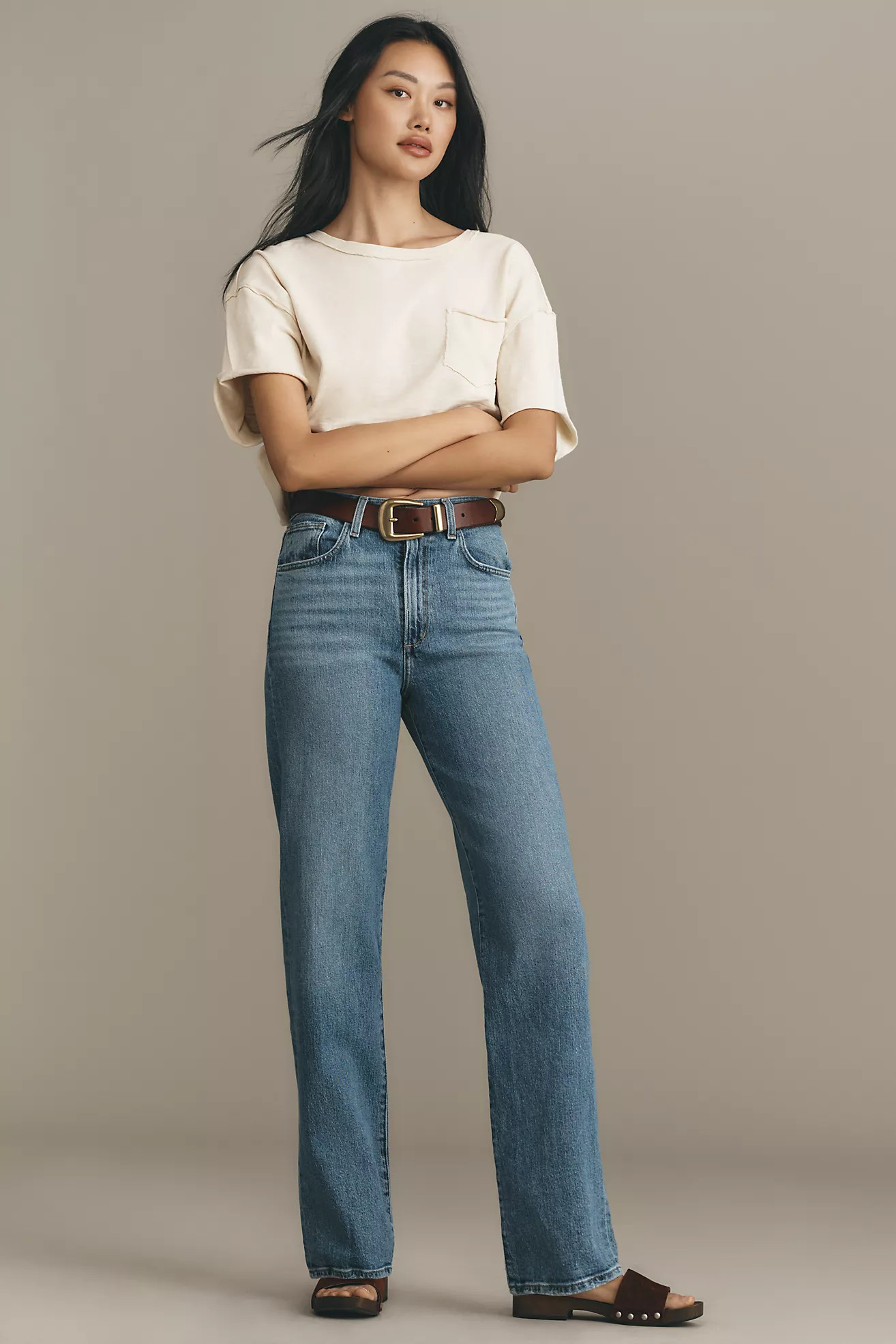 Joe's Jeans Margot High-Rise Straight-Leg Jeans | Anthropologie (US)