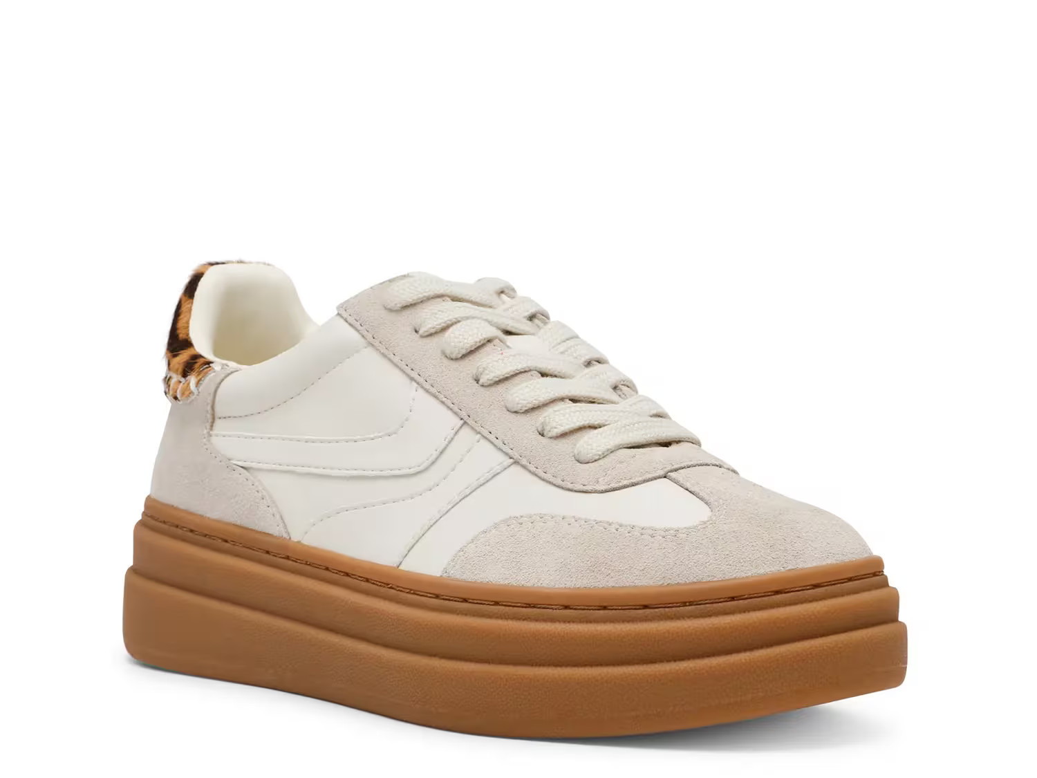 Steve Madden Dodge Platform Sneaker | Women's | White/Light Grey | Size 7.5 | Sneakers | DSW