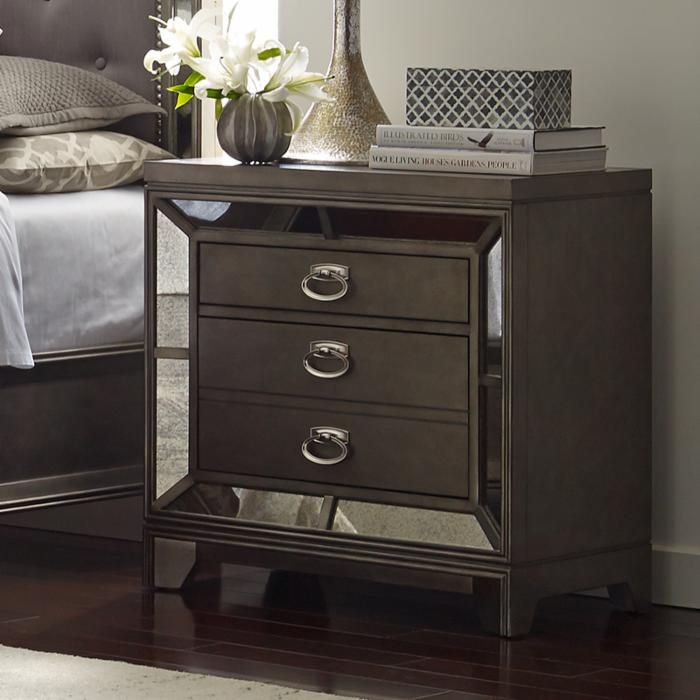 Avalon Furniture Lenox 3 Drawer Nightstand | Hayneedle