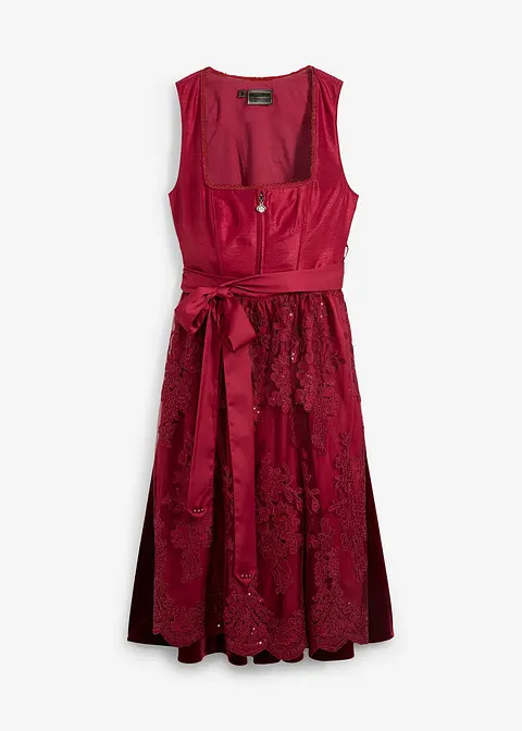 Dirndl mit bestickter Schürze (2-tlg. Set) | Bonprix DE