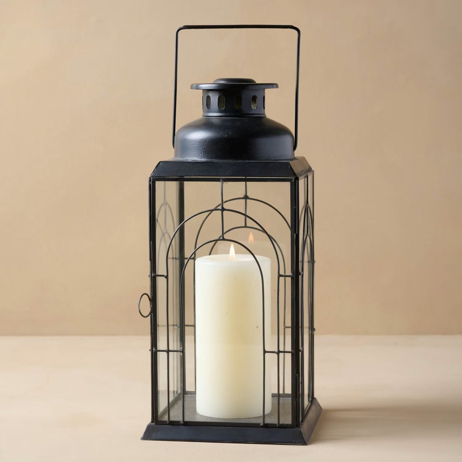 James Glass Paned Lantern | Magnolia