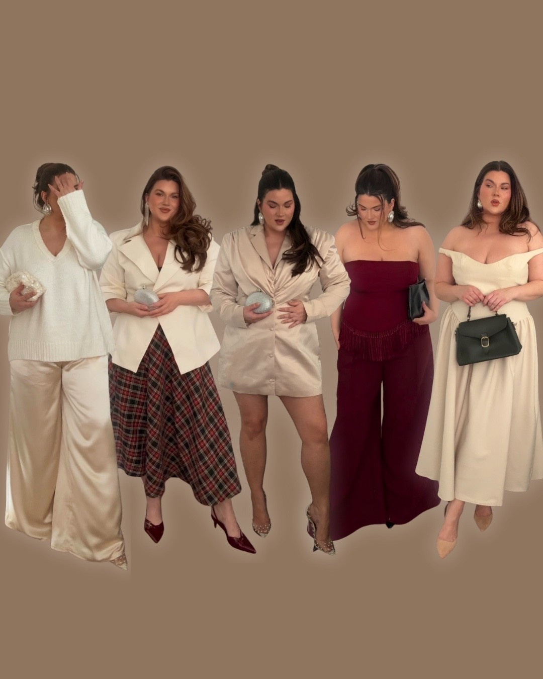 Recent Holiday looks 🤍❄️❤️


Burgundy outfit, plaid skirt, tartan skirt, white dress, satin pants, blazer, midsize, plus, curvy fashion, midi skirt, midi dress, blazer dress, party dress

#LTKSeasonal #LTKHoliday #LTKFindsUnder50