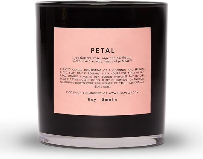 Boy Smells Petal Candle | 50 Hour Long Burning Candles | All Natural Beeswax & Coconut Wax Candle... | Amazon (US)