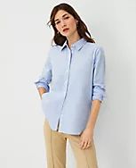 Oxford Relaxed Perfect Shirt | Ann Taylor (US)