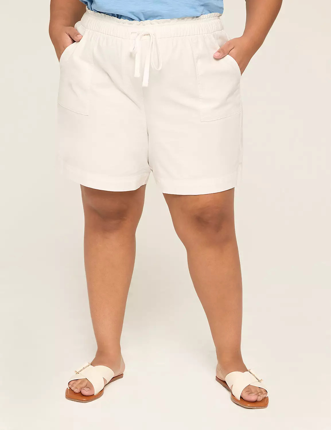 Slub Pull-On Short | Lane Bryant (US)