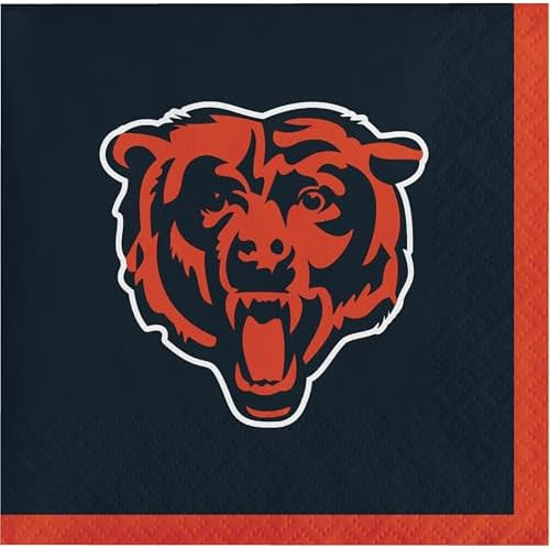 Trendware Chicago Bears Beverage Napkins, 48 ct | Amazon (US)