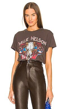 DAYDREAMER Willie Nelson and Family Tour Tee in Washed Black from Revolve.com | Revolve Clothing (Global)