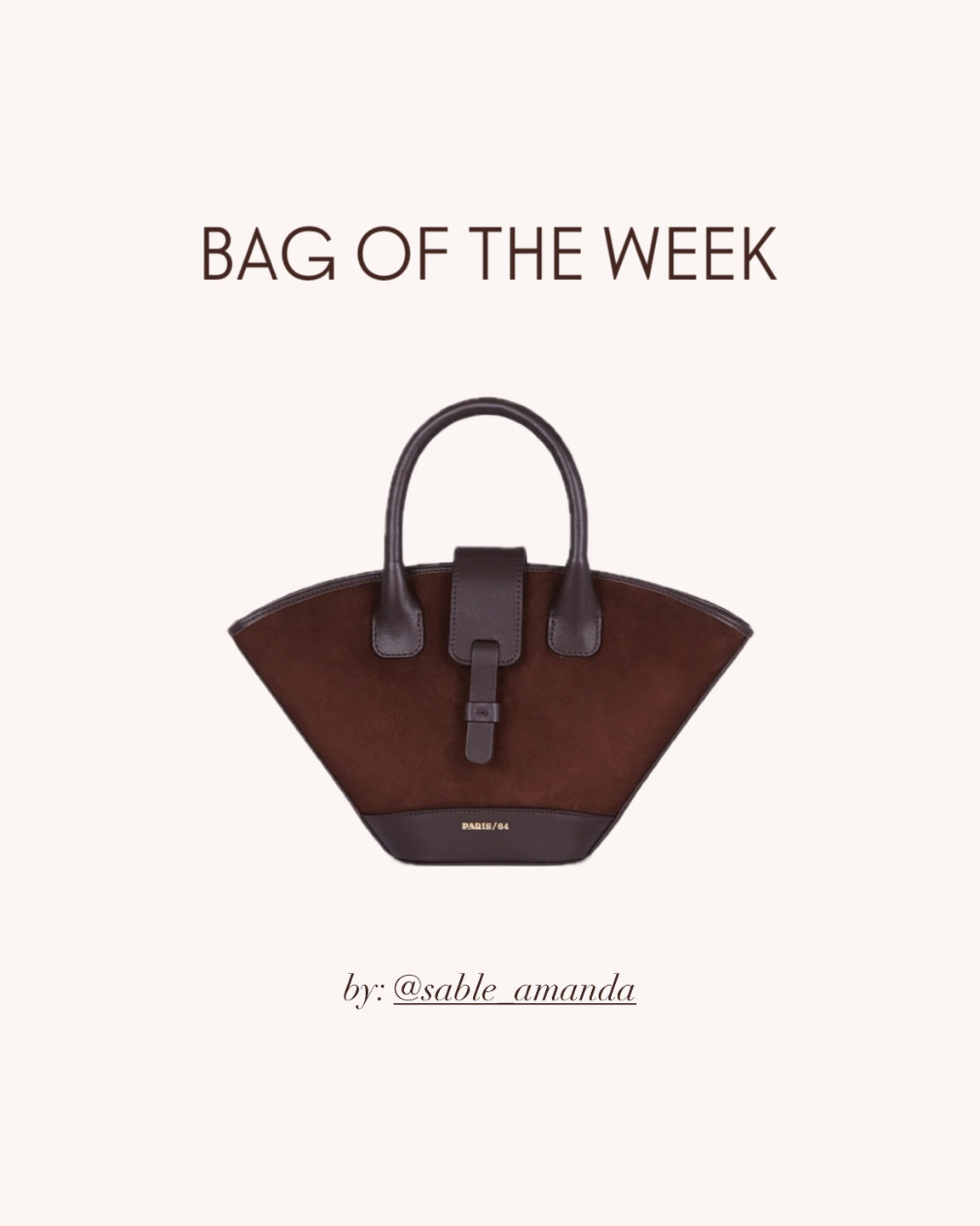 Brown? Suede? Leather? Unique shape? Mini bag? All the most sought after qualities for this falls fashion trends all in one bag of the week 👜 Very similar, and definitely better, than my Zara one I’ve been wearing. Going on my wishlist, no doubt! 

#LTKItBag