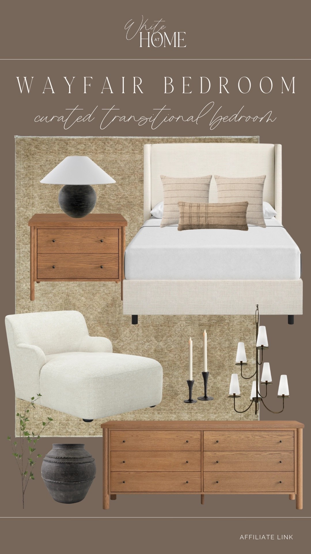 A curated bedroom from Wayfair! These styles are a mix of high-end and affordable. Truly curating a space that feels timeless, warm, and restful! 

#LTKHome