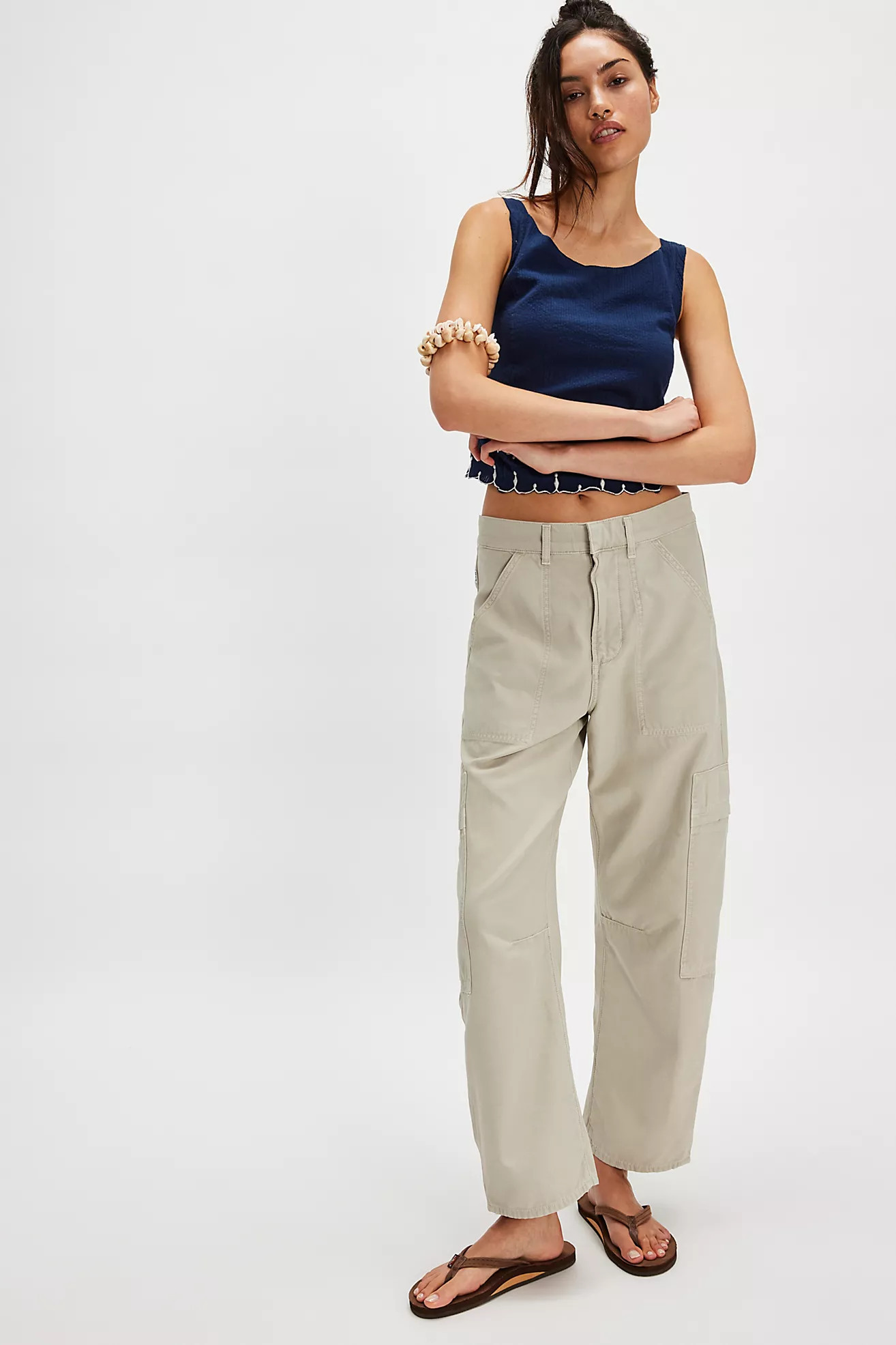 Citizens of Humanity Marcelle Low-Slung Cargo Trousers | Free People (UK)