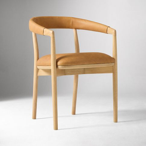 Irvine Leather Dining Chair | West Elm (US)