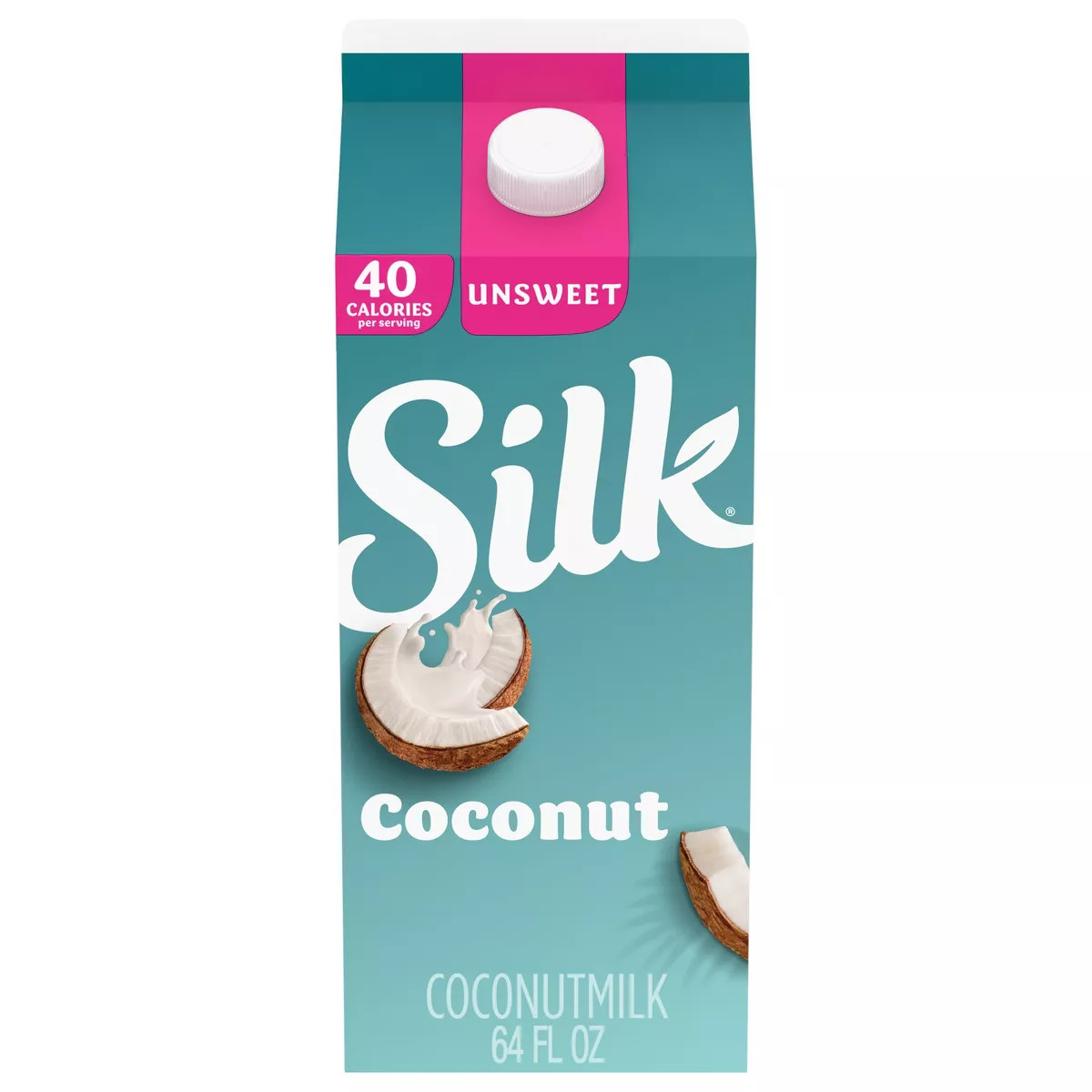Silk Unsweet Coconut Milk - 0.5gal | Target