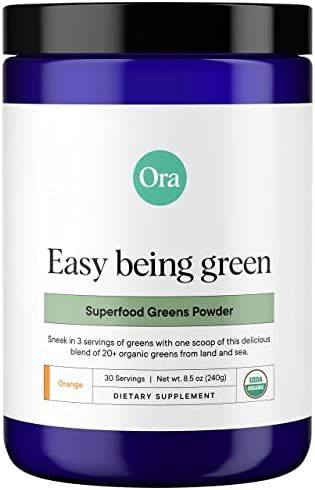 Ora Organic Greens Powder - Vegan, Gluten-Free, Organic Super Greens Drink for Energy and Detox |... | Amazon (US)
