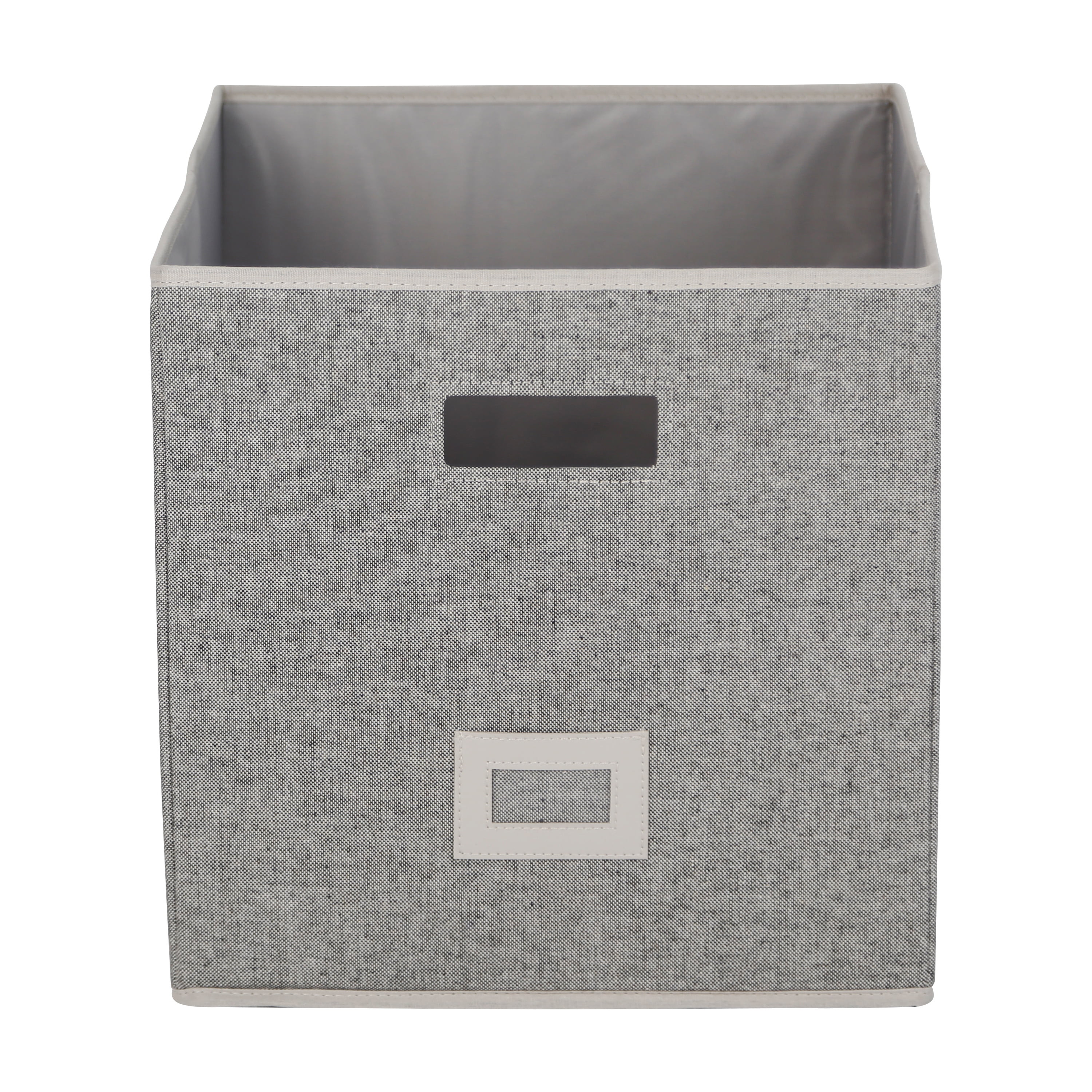 Better Homes & Gardens Cube Polyester & Cotton Adult Storage Bin, 12.75in W x 15in D x 12.75in H | Walmart (US)