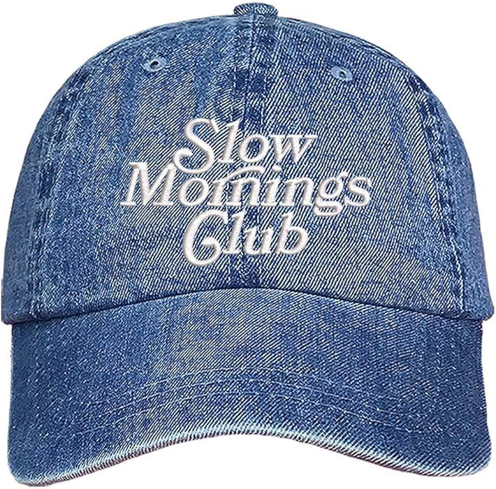 Slow Mornings Club Embroidered Baseball Hat | Amazon (US)
