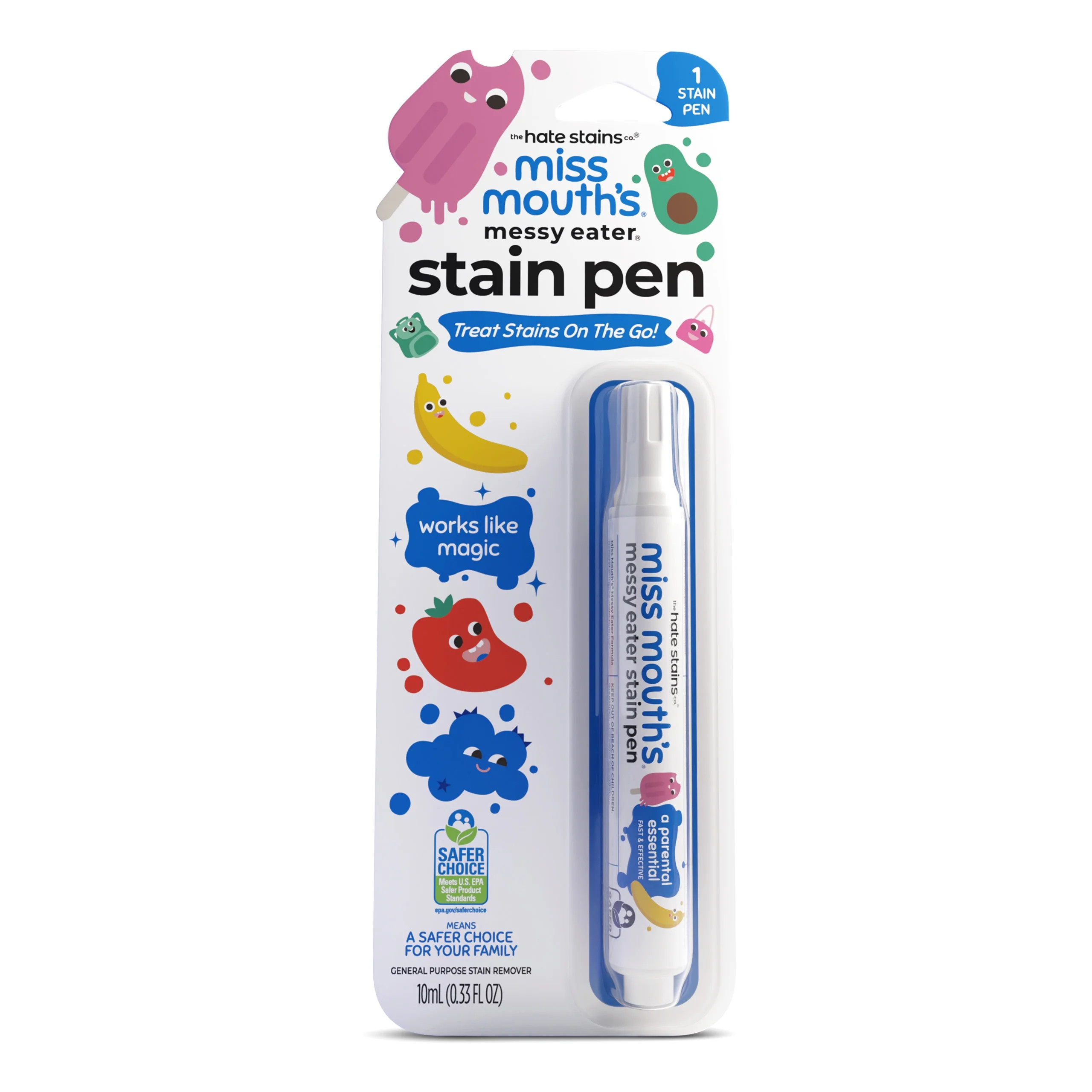 Miss Mouth's Messy Eater Stain Treater Pens for Baby & Kids, 1 Pack, Newborn & Baby Essentials, S... | Walmart (US)