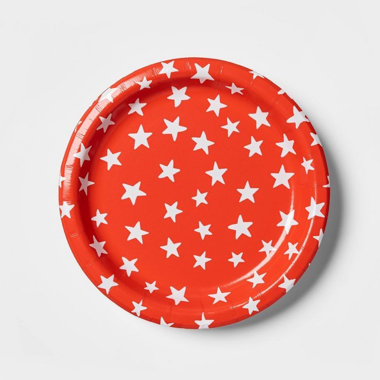 All Over Stars Snack Plate Red/White - Sun Squad™ | Target