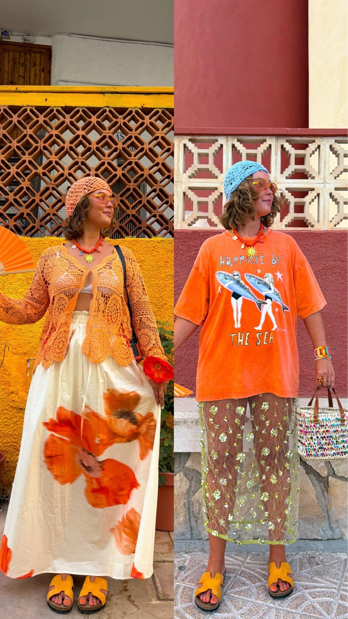 the summer I fell in love with orange 🧡
• Graphic tee is from Sol y Sirenas 
• Floral skirt is Never Fully Dressed
• Orange crochet top is from a Spanish market

#LTKuk #LTKsummer