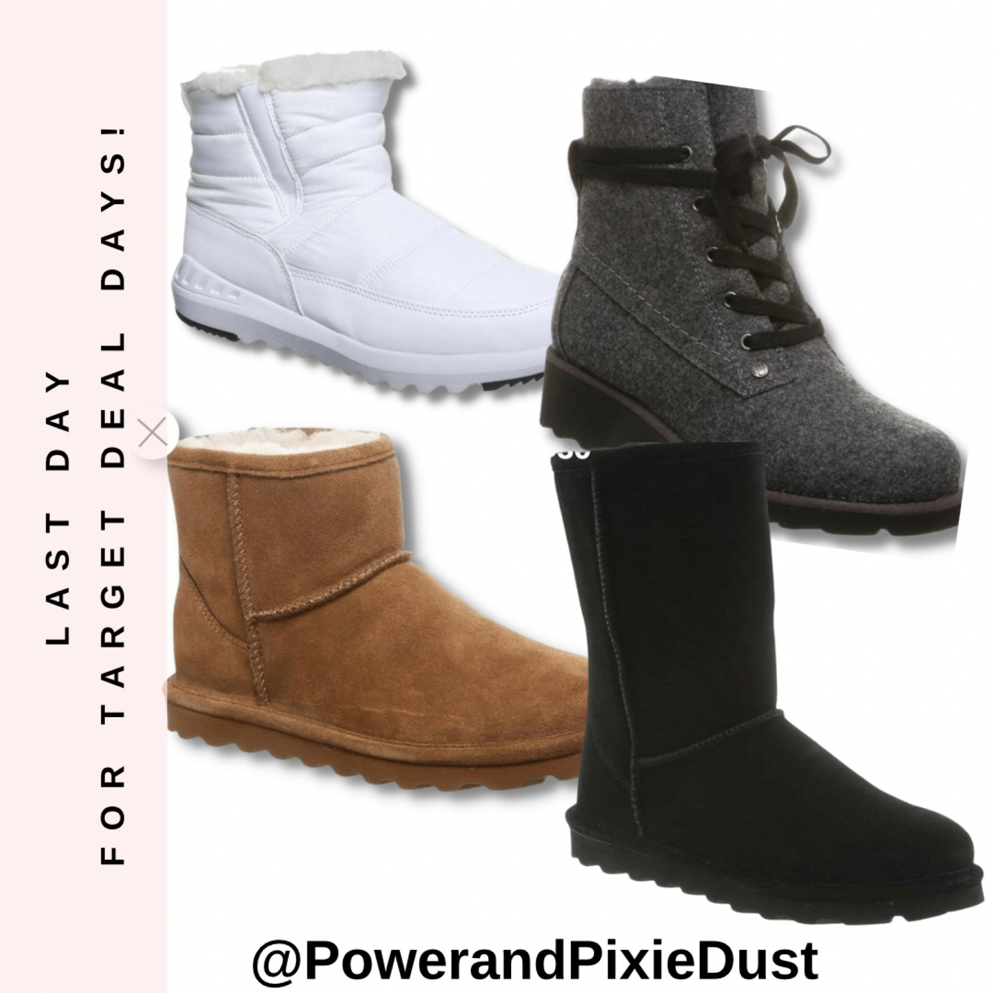 LAST DAY! TARGET DEAL DAYS! 
SALE ON BOOTS. Great deals on #boots Today is the last day #targetdealdays #shoesale 

#LTKsalealert #LTKSeasonal #LTKshoecrush