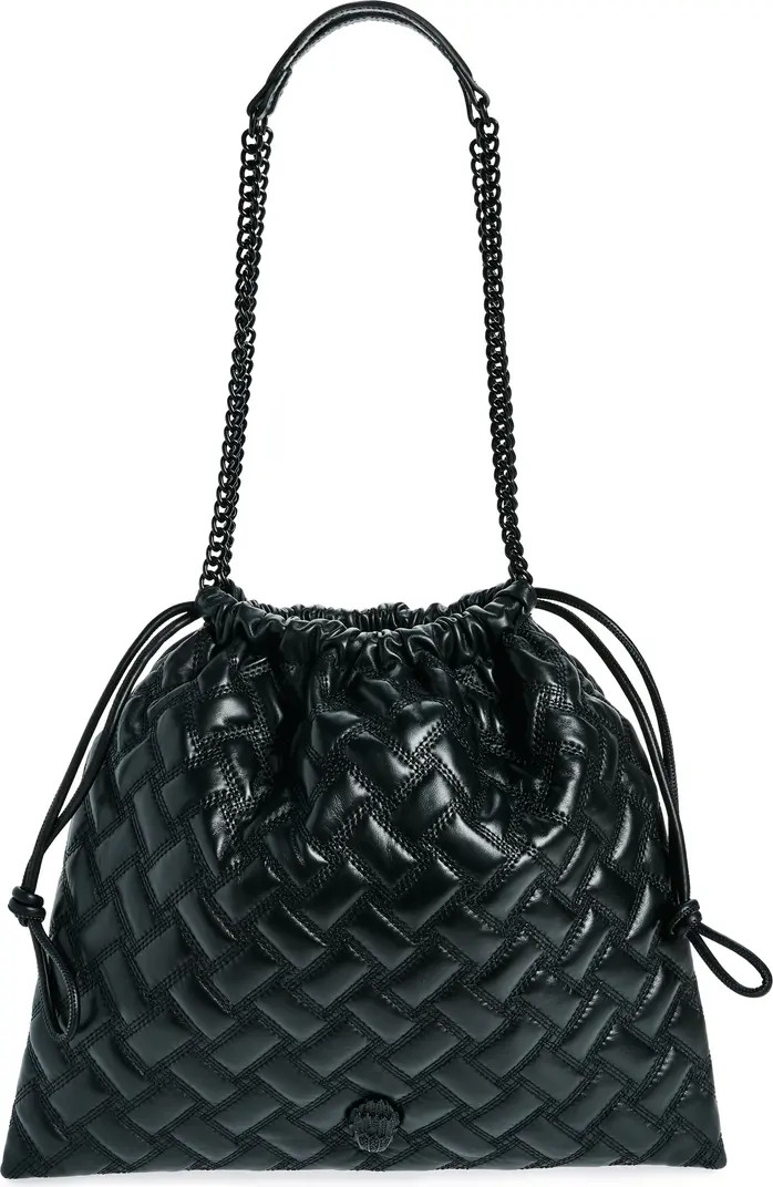 Kurt Geiger London Kensington Drawstring Quilted Leather Shoulder Bag | Nordstromrack | Nordstrom Rack