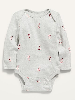 Unisex Printed Long-Sleeve Bodysuit for Baby | Old Navy (US)