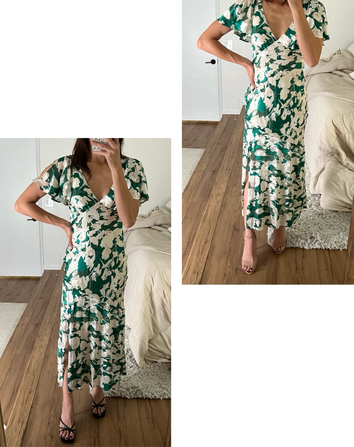 Black or nude heels?? 💚 

#LTKStyleTip #LTKSaleAlert #LTKWedding