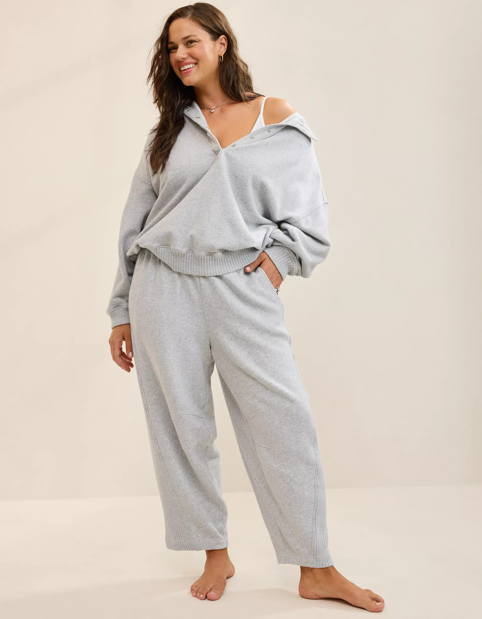 Aerie Oh Snap! Barrel Sweatpant | Aerie