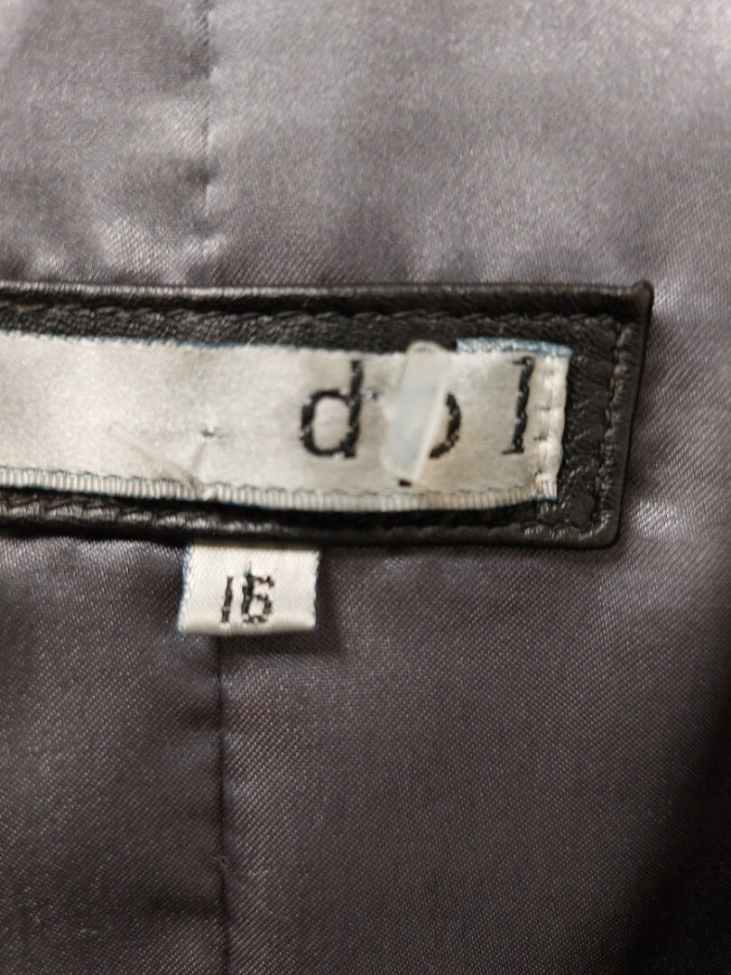 Woman's DPL Black Leather Coat UK 16 CG E39  | eBay | eBay UK