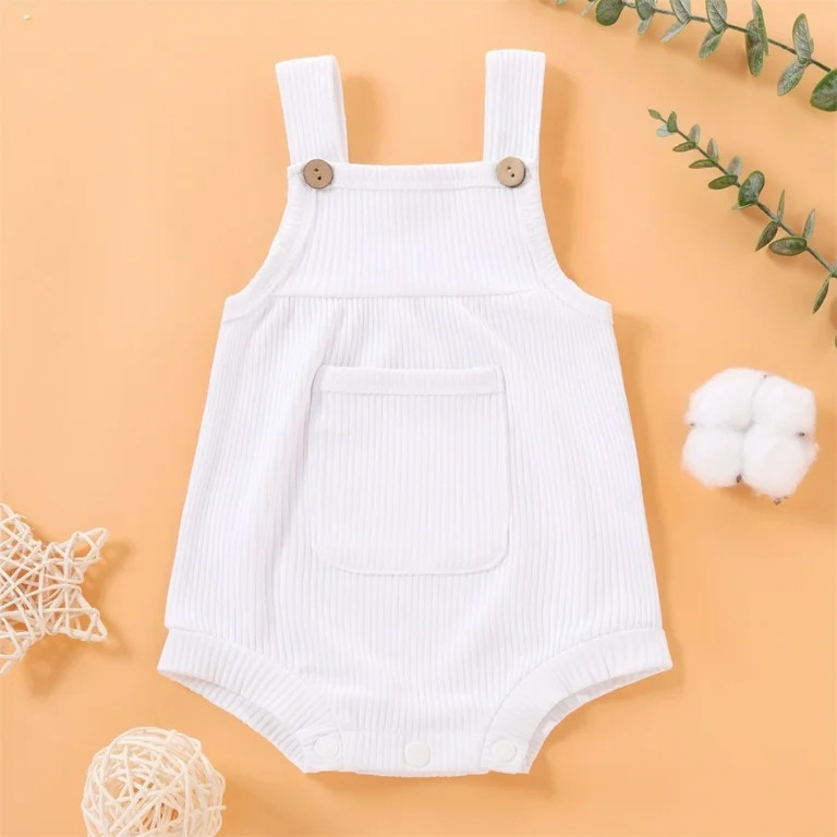 CheerKidz Baby Boys and Girls Sleeveless Jumpsuit Romper Summer Outfit Infant Cotton Playwear Tod... | Walmart (US)