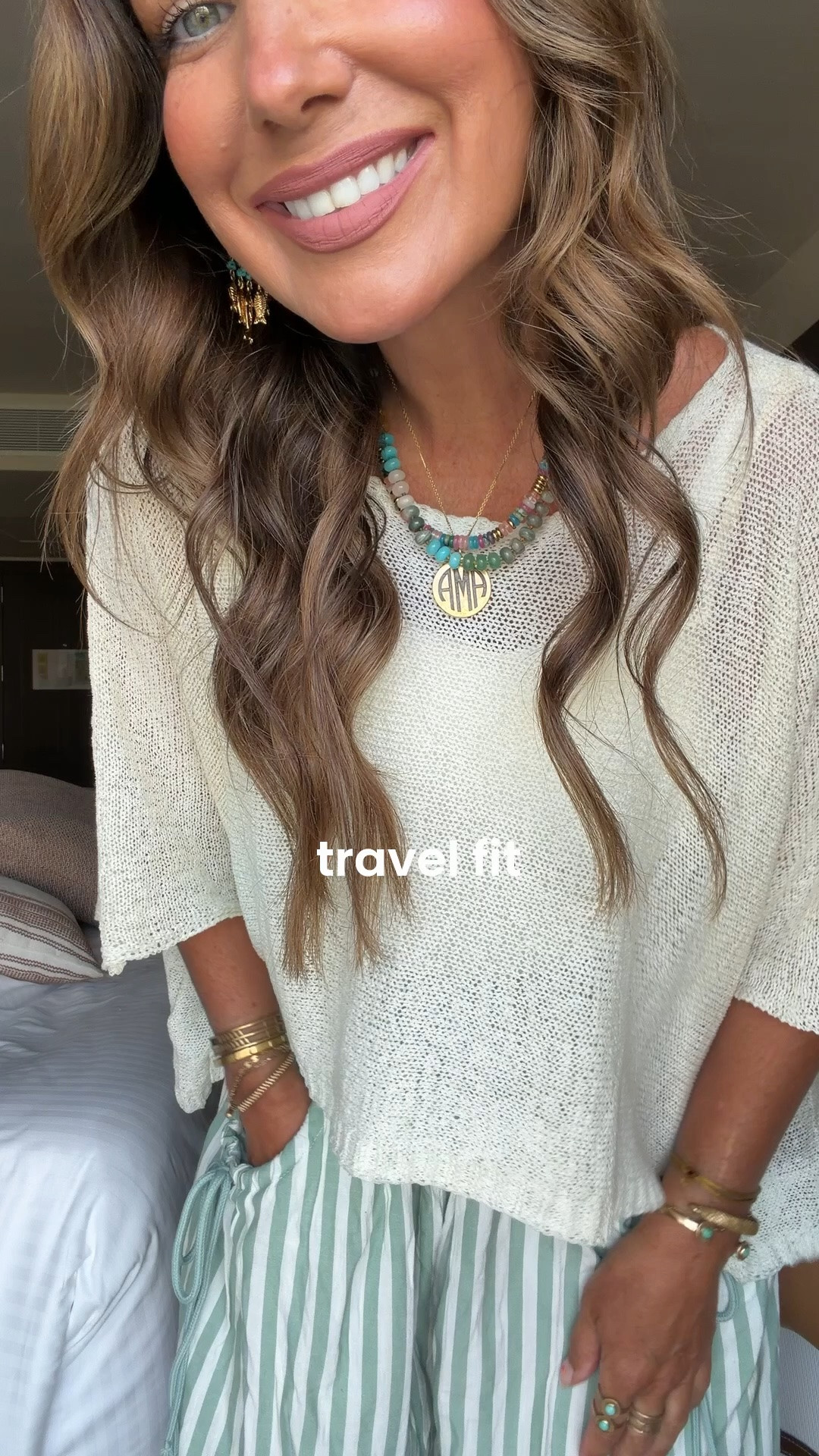 Travel fit!!!!!! 
Wearing size small in pants and top. 
Medium in a tank.

#LTKootd #LTKOver40 #LTKSeasonal