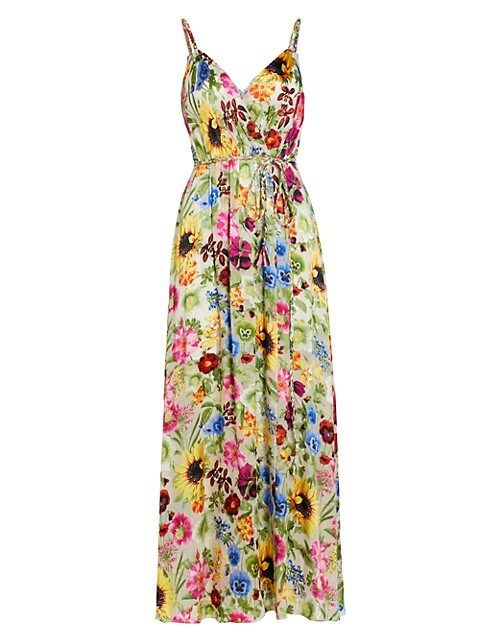 Samantha Floral Surplice Dress | Saks Fifth Avenue