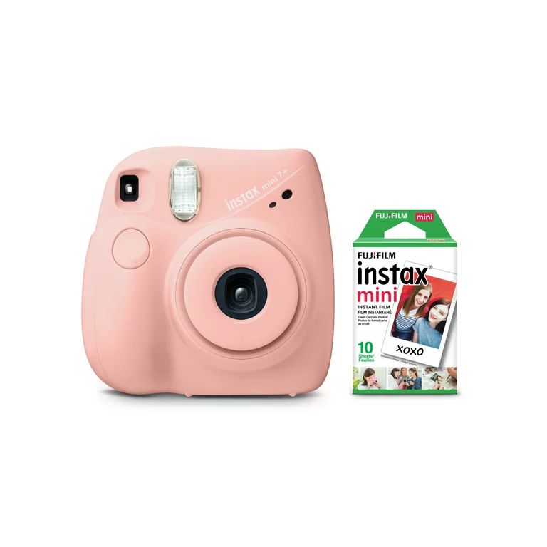 Fujifilm Instax Mini 7+ Camera - Light Pink | Walmart (US)
