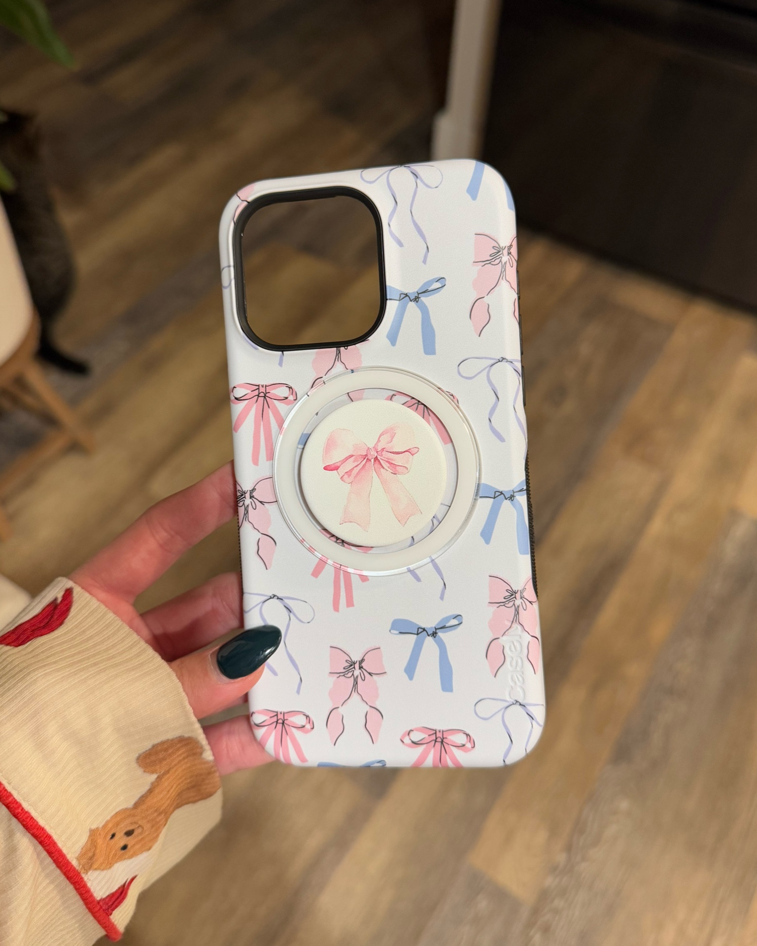 My bow phone case & magnetic pop socket. Love them so much 🩵🩷🎀 

#LTKFindsUnder50
