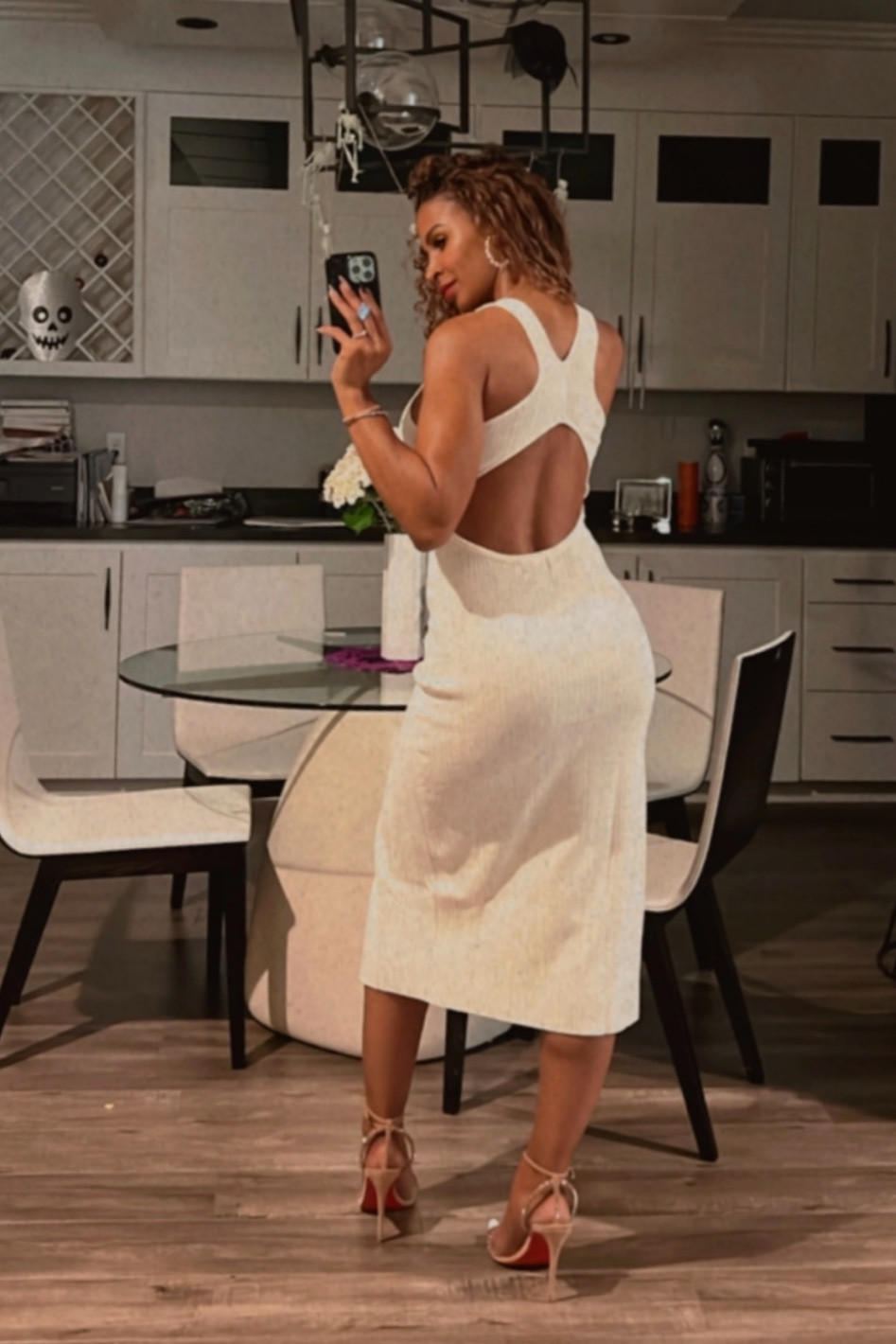 Love this dress! I have it in black too and right now it’s ON SALE 🤍 I sized down and am wearing an XS

#LTKstyletip #LTKsalealert