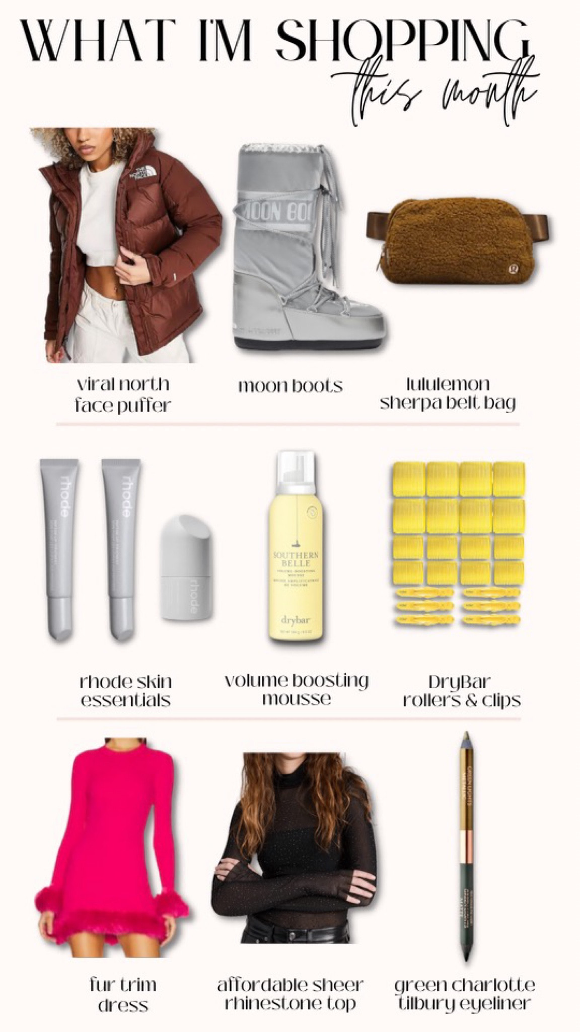 What I bought this month!

Winter fashion trends, affordable fashion finds, north face puffer, winter trends must haves, winter must haves, winter fashion trends 2022, winter fashion trends 2023, what I’m shopping, currently shopping, what I bought this month, what’s in my cart

#LTKstyletip #LTKSeasonal #LTKbeauty