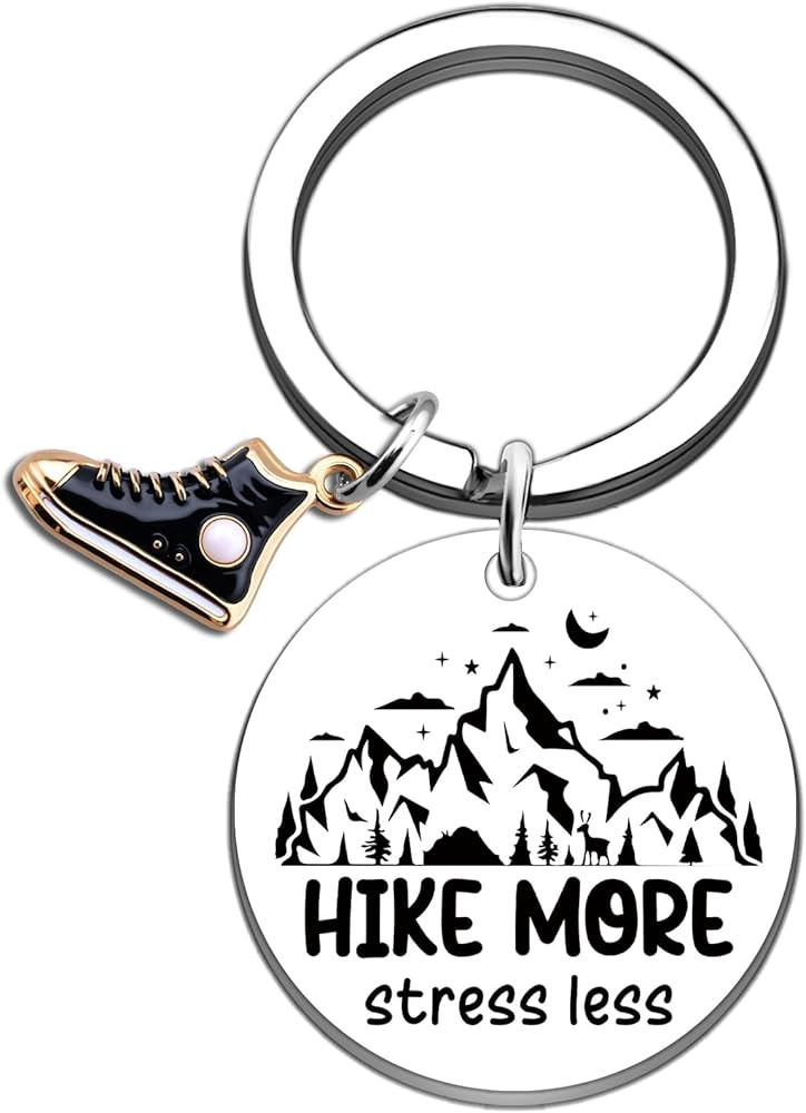 Hiking Gifts for Women Men Cool Gifts for Hikers Keychains Outdoorsy Gift for Her Him Hikers Love... | Amazon (US)