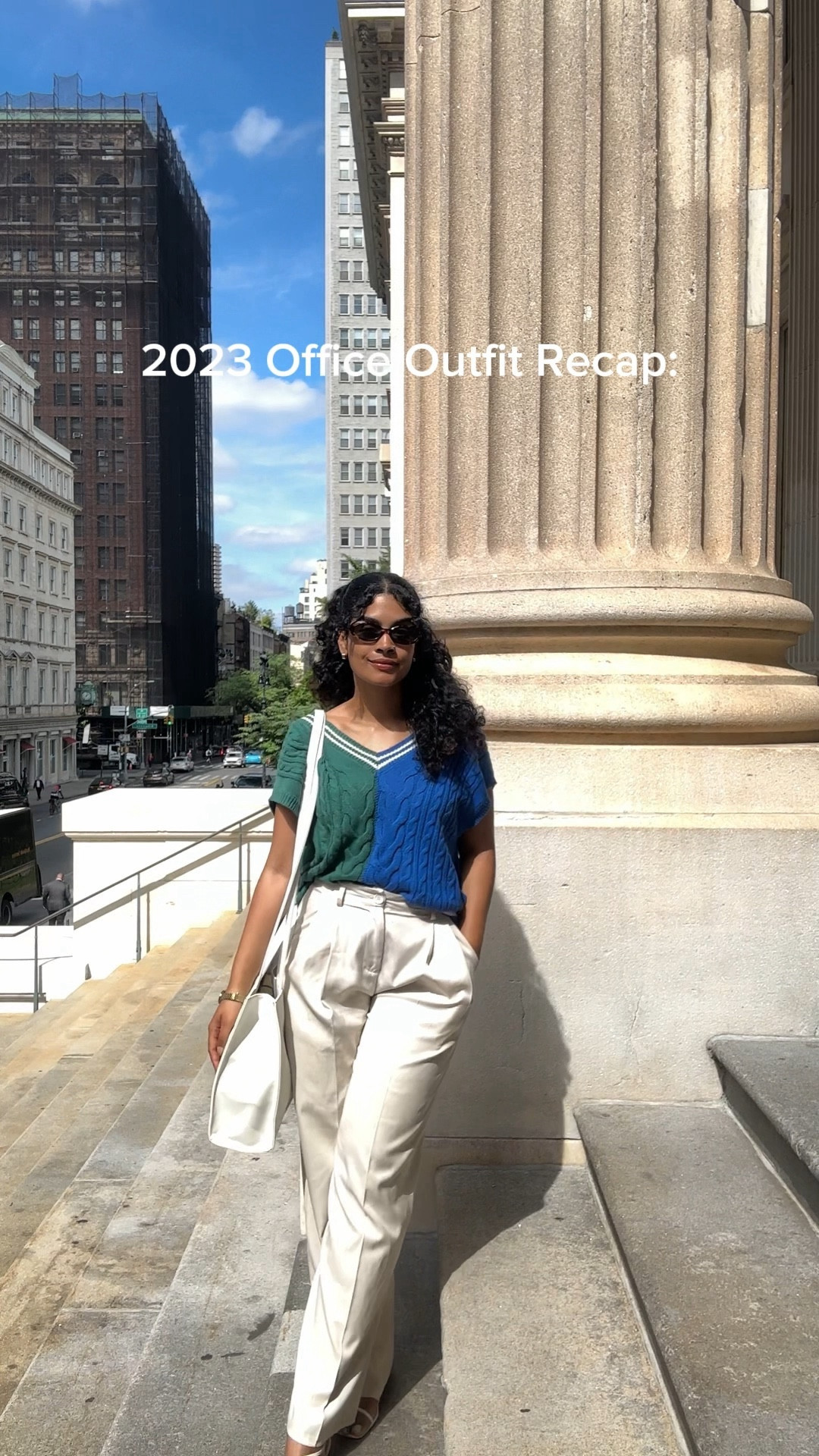Here are all of the links: official or otherwise to all these office outfits!☺️

Outfit 1: Wild Fable Sweater Vest in Green and Blue! You can get it second hand everywhere online : example -  https://depop.app.link/pBTz8XWkyGb

Outfit 2: all linked below! :) 
Outfit 3: they’re called navy trousers,  from a brand called Charter Club, found a pair second hand here: https://depop.app.link/UUUAVPcmyGb. Everything else is linked! 
Outfit 4: this set was from a collection from NA-KD: NA-KD x Angelica Blick faux leather trench coat in blue. Couldn’t find it anywhere online though :( tried to link a similar one! 
Outfit 5: linked below :) 
Outfit 6: linked below :) 
Outfit 7: originally from Zara! “Belted Tuxedo Blazer in Neon Fuschia”. Found a great dupe on fashion nova: https://www.fashionnova.com/products/ceo-vibes-blazer-set-pink
Outfit 8: linked :) 
Outfit 9: the top is from mango outlet! Tried to link a similar one: 
Outfit 10: the suit is originally from Primark but I linked one from old navy that’s super similar and there are SO MANY COLORS
Outfit 11: originally from Zara, but found a great alternative from Pretty Lavish, linked :) 
Outfit 12: linked :) 
Outfit 13: Mango Outlet only a few left!! - https://www.mangooutlet.com/us/women/dresses-and-jumpsuits-midi/boat-neck-knitted-dress_27085766.html?c=43&n=1
Outfit 14: linked, top is from Zara, found a few second hand online: https://poshmark.com/listing/Zara-NEW-blue-asymmetrical-top-6439fc60ff048489a04c1906
Outfit 15:  found this on ASOS - https://www.asos.com/us/miss-selfridge/miss-selfridge-oversized-double-breasted-blazer-in-khaki/prd/204487221 :) 
 Ran out of space to link but everything else is in Office Outfits 101!!🤍❄️


#LTKworkwear #LTKMostLoved