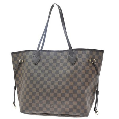 LOUIS VUITTON Neverfull MM Shoulder Bag Damier Ebene Leather BN N51105 26EF773 | eBay US